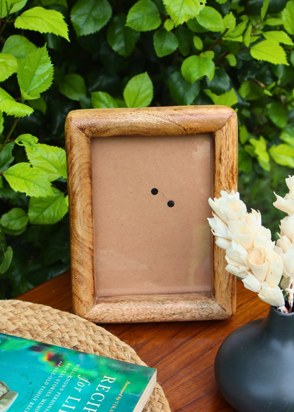 rounded wooden frame handmade in india 