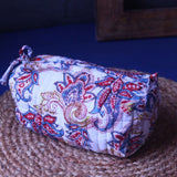 White Paisley Toiletry Bag - Small made by ceramic