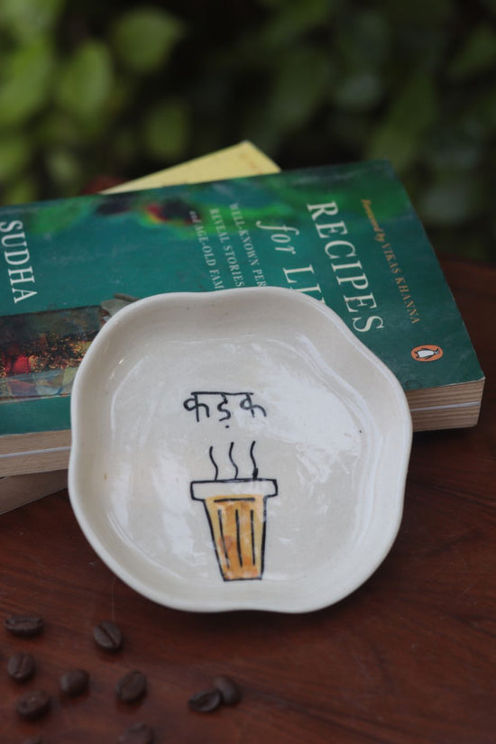 Kadak - Handmade Dessert Plate handmade in india