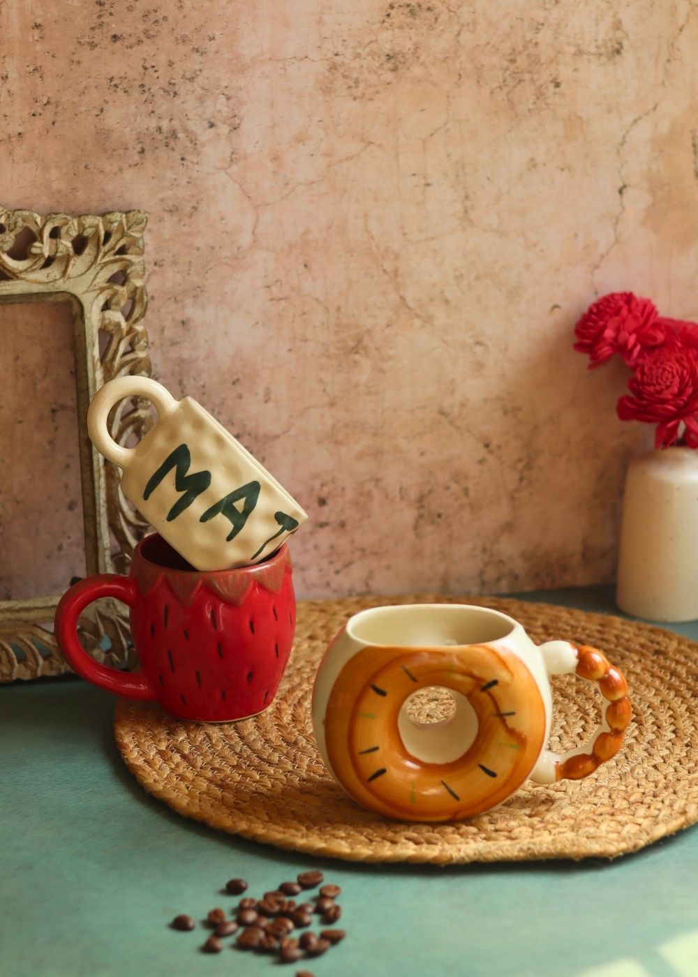 Set of 3 - Dreamy Brew Mugs made by ceramic