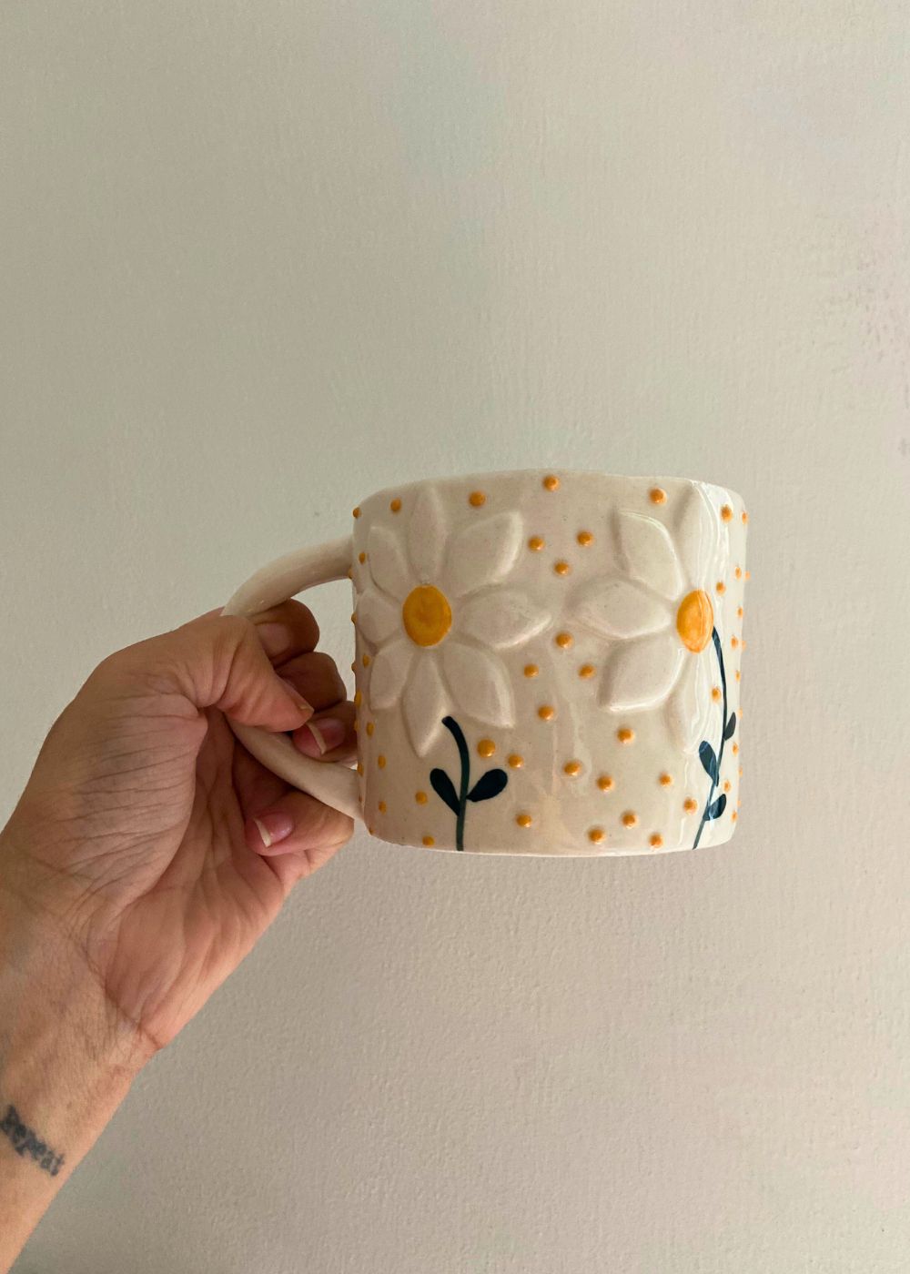 handmade Wildflower Mug