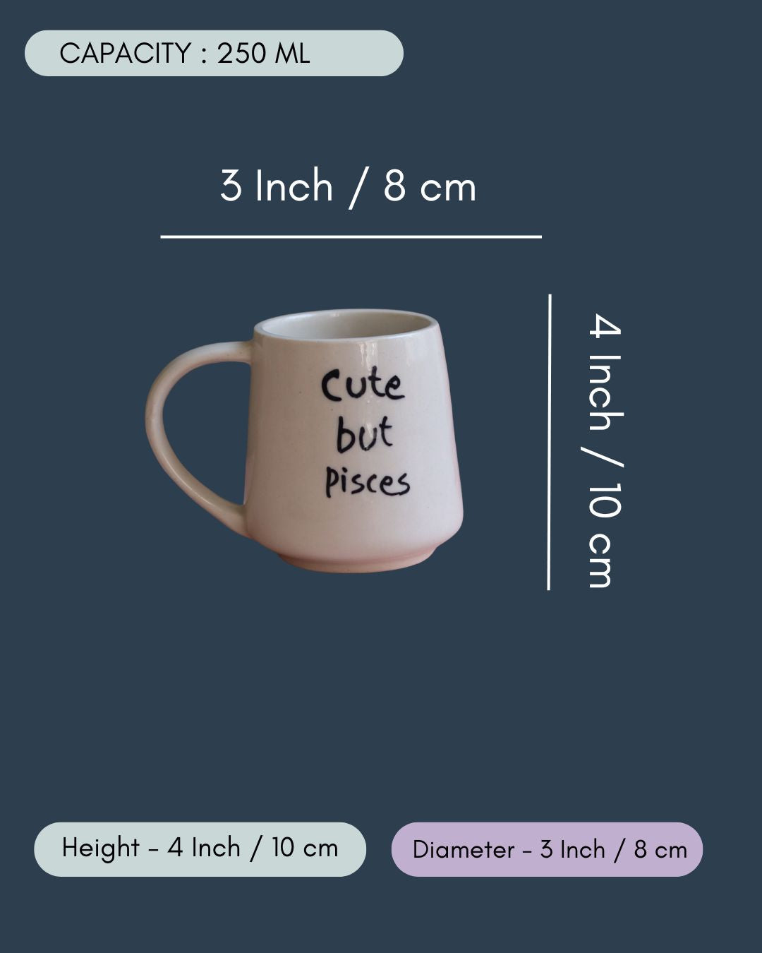 Cute But Pisces Mug in a gift Box
