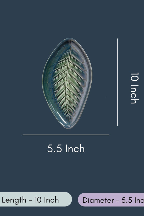Leaf Engraved Platter