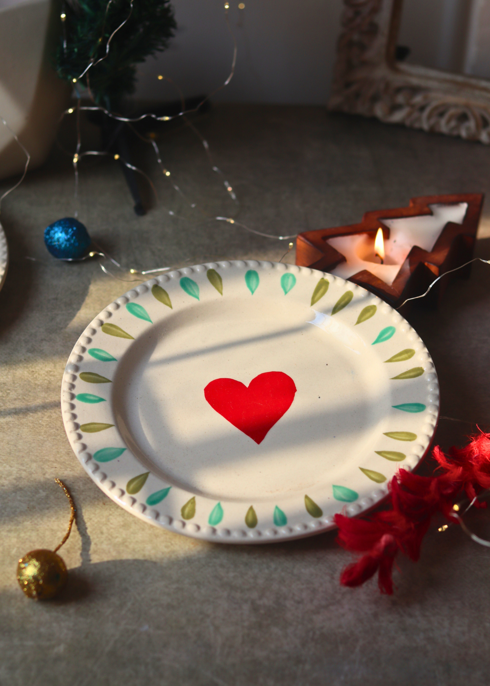 Heart You Plate Handmade Ceramic 