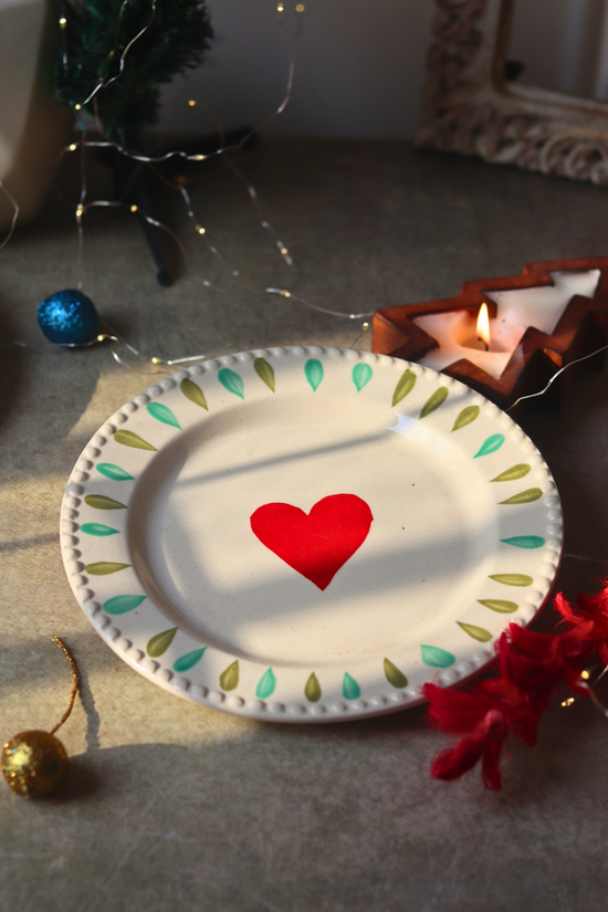 Heart You Plate Handmade Ceramic 