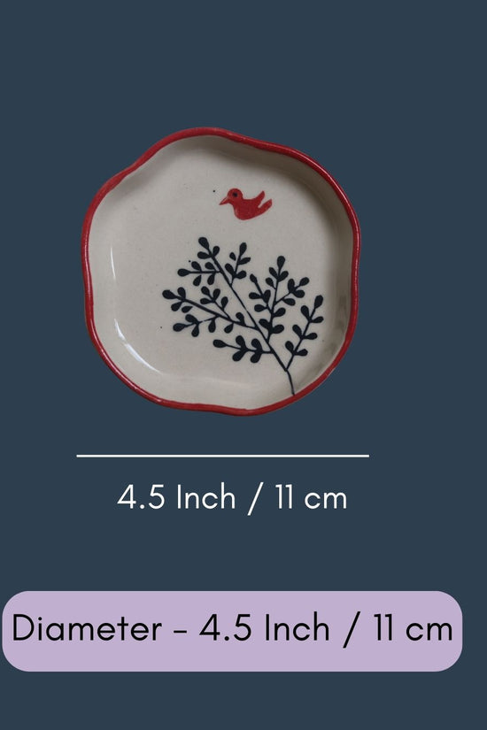 Birdie- Handmade Dessert Plate