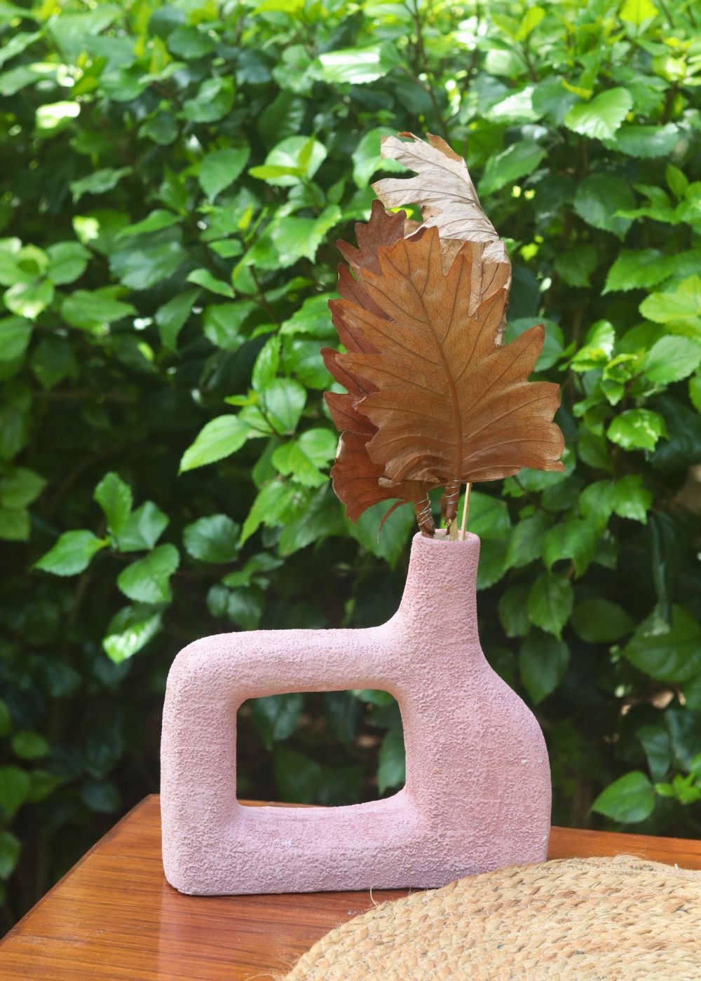 Aesthetic Square Vase - Pink handmade in india 