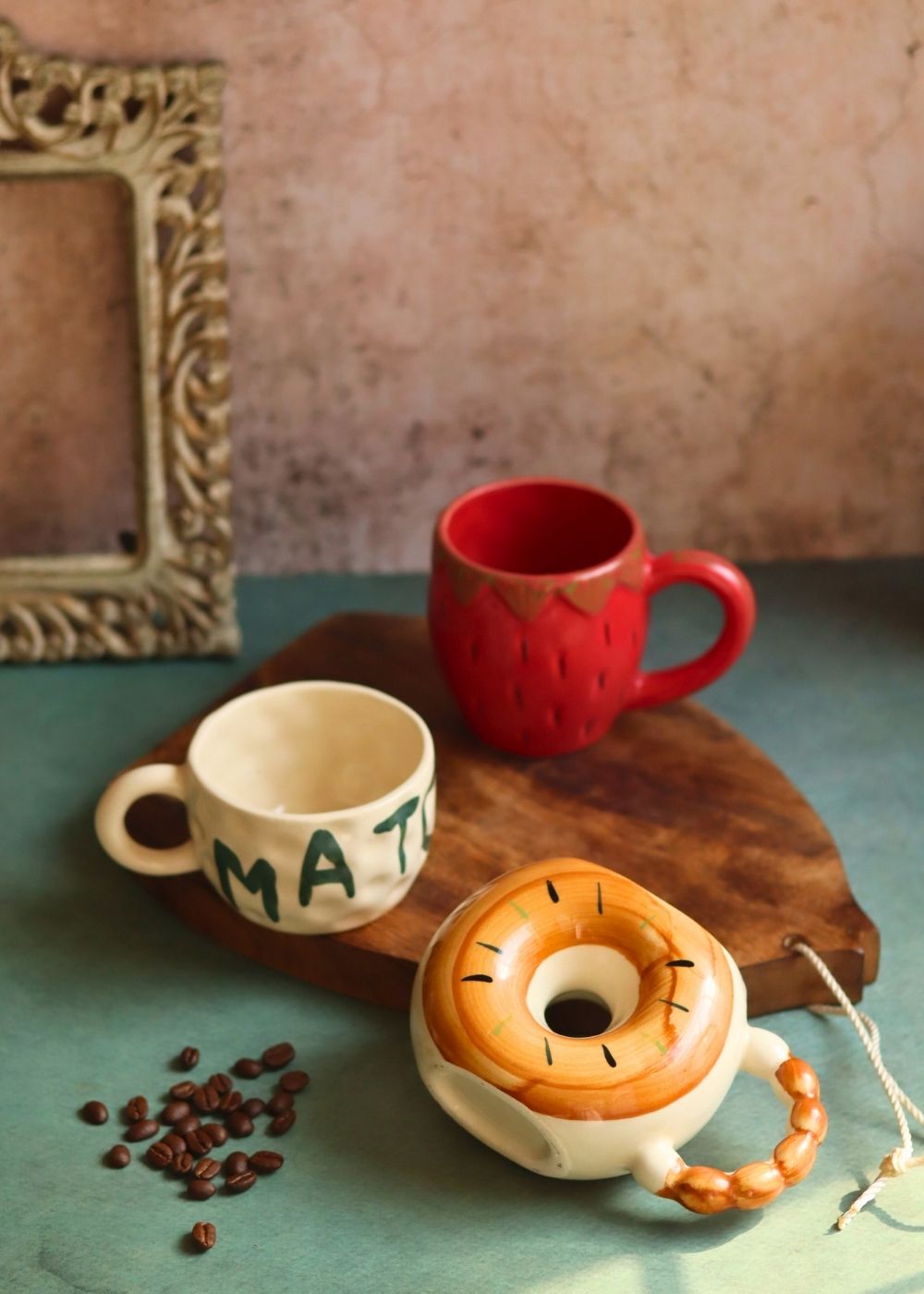 Set of 3 - Dreamy Brew Mugs handmade in India