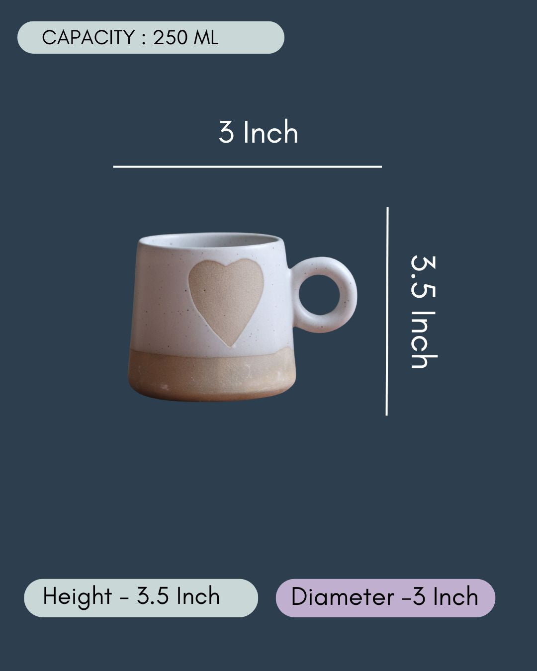 Rustic Heart Mugs