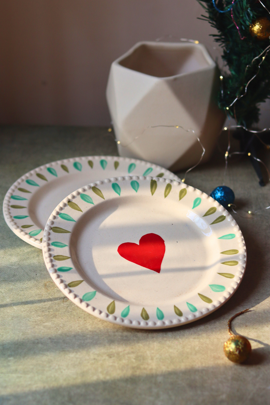 Two Handmade Ceramic Plates 