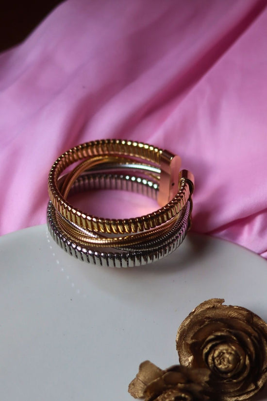 Gold & Silver Bracelet handmade with premium quality material