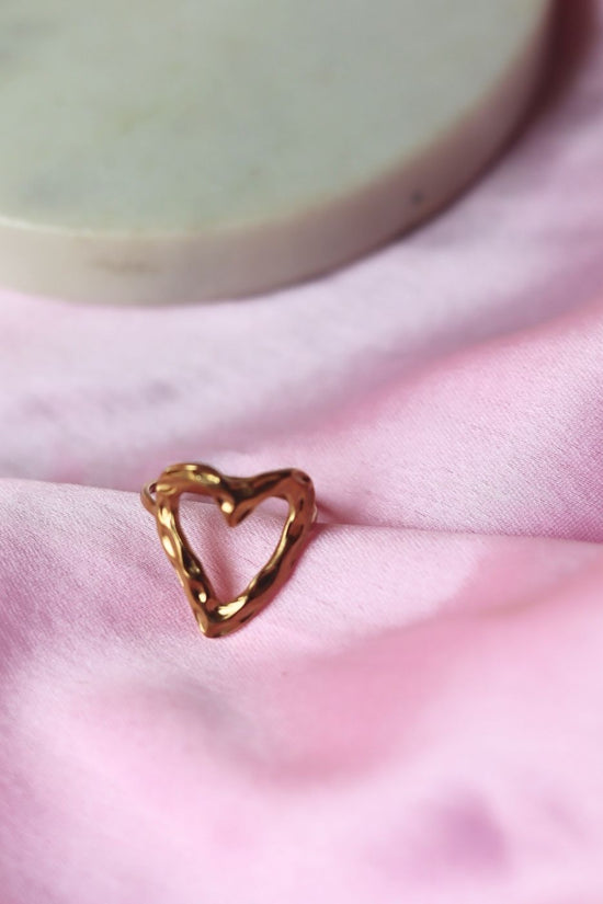 Heartbeat Adjustable Ring with premium quality material