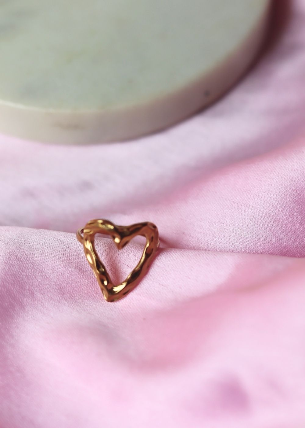 Heartbeat Adjustable Ring with premium quality material