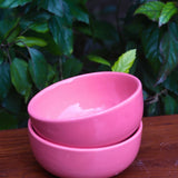 Pink Snack Bowl made by ceramic