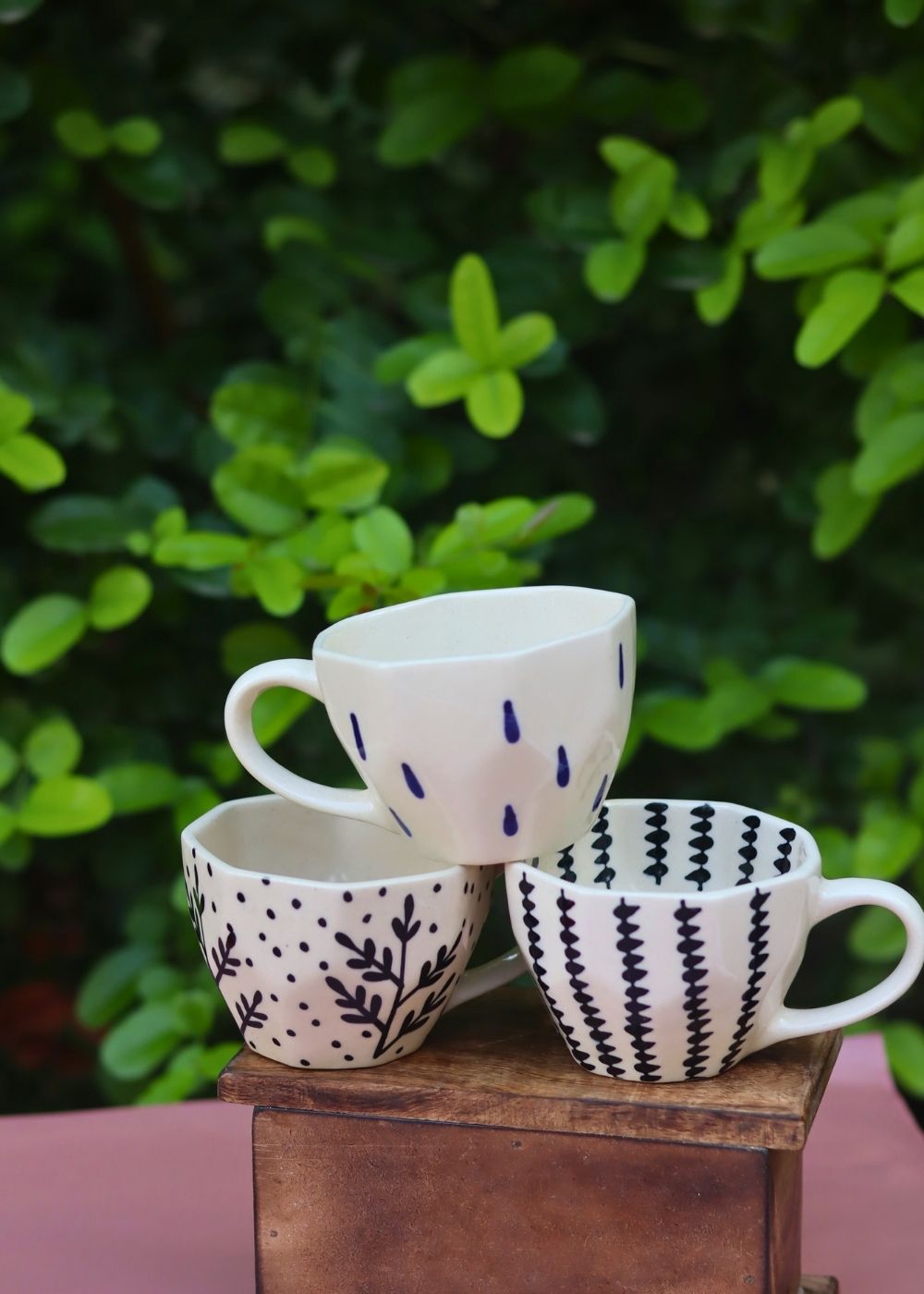 Set of 3 - Sunrise Sip Mugs made by ceramic