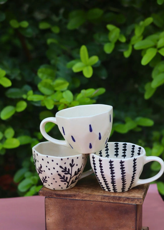 Set of 3 - Sunrise Sip Mugs made by ceramic