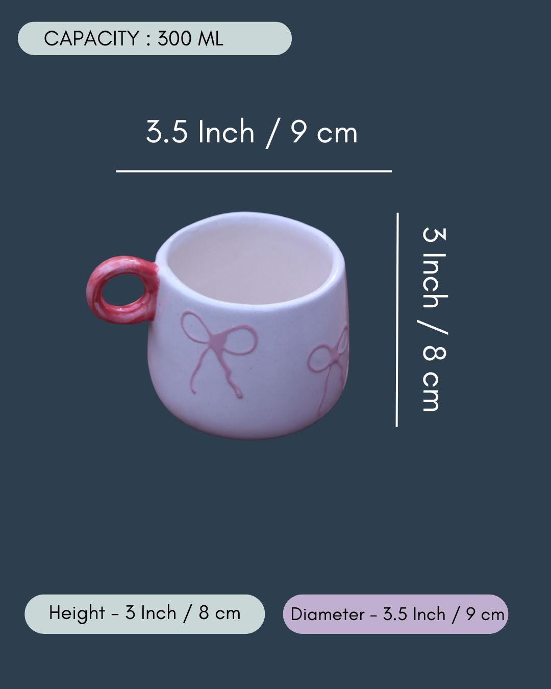 Girlie Bow Mug in a Gift Box