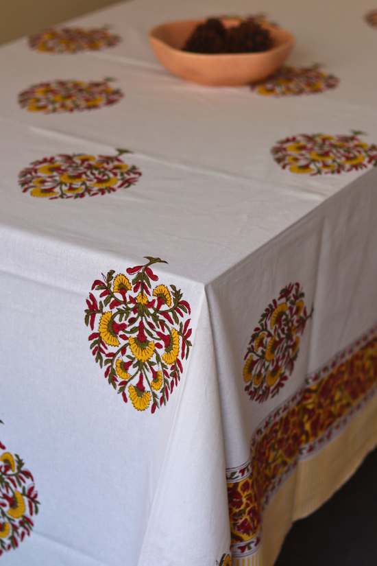 Yellow Paradise Table Cloth