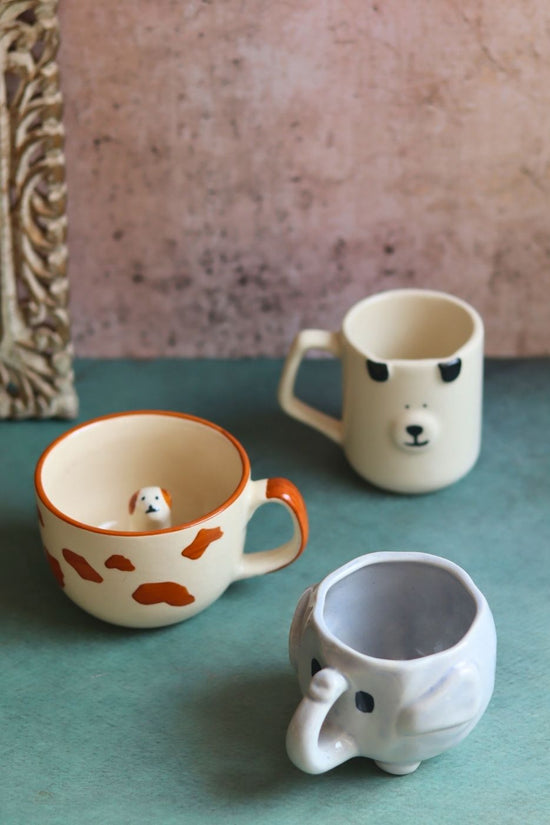 handmade Set of 3 - Joy Sip Mugs