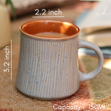 Grey etching chai cup height & breadth