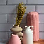 neutral vases made by ceramic 