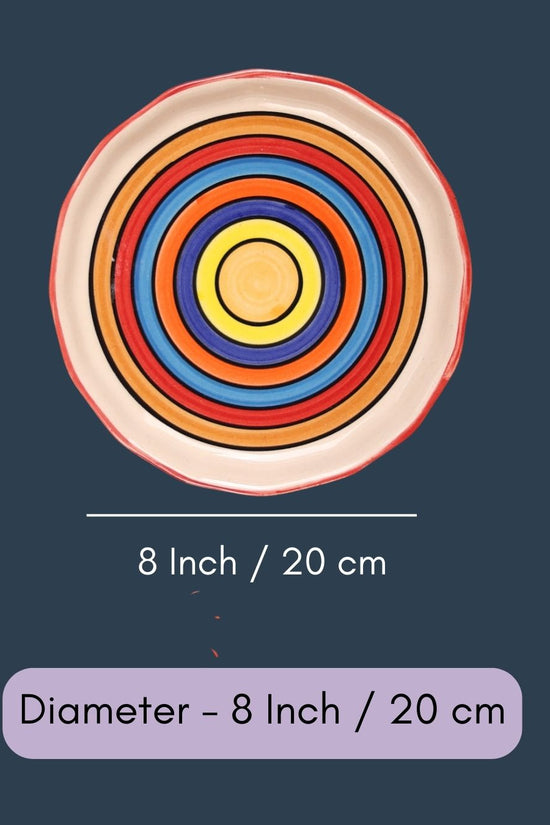 Rainbow Swirl Plate