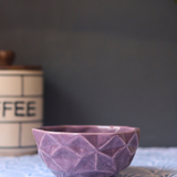 handmade purple color bowl