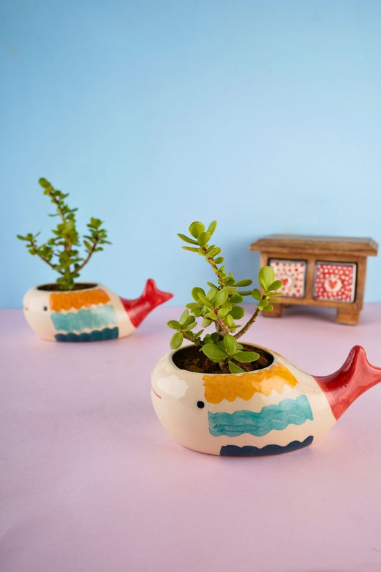 handmade nemo fish planter