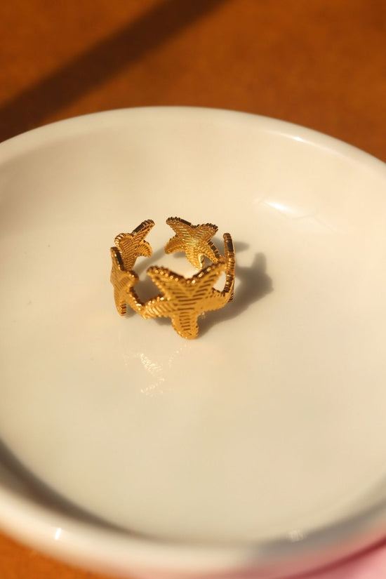 Waterproof StarFish Adjustable Ring