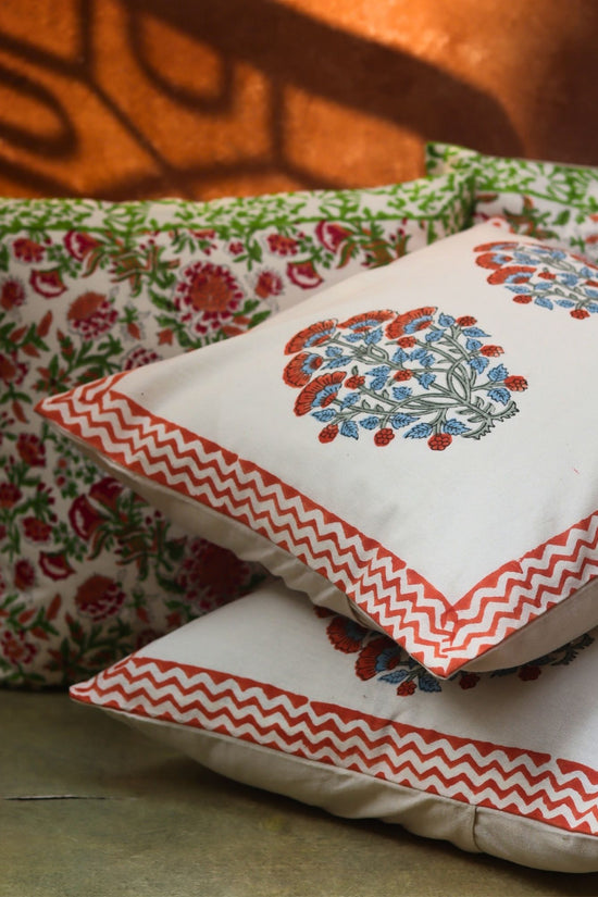 Pink Bloom & Liana Vine Cushion Cover combo with premium quality material