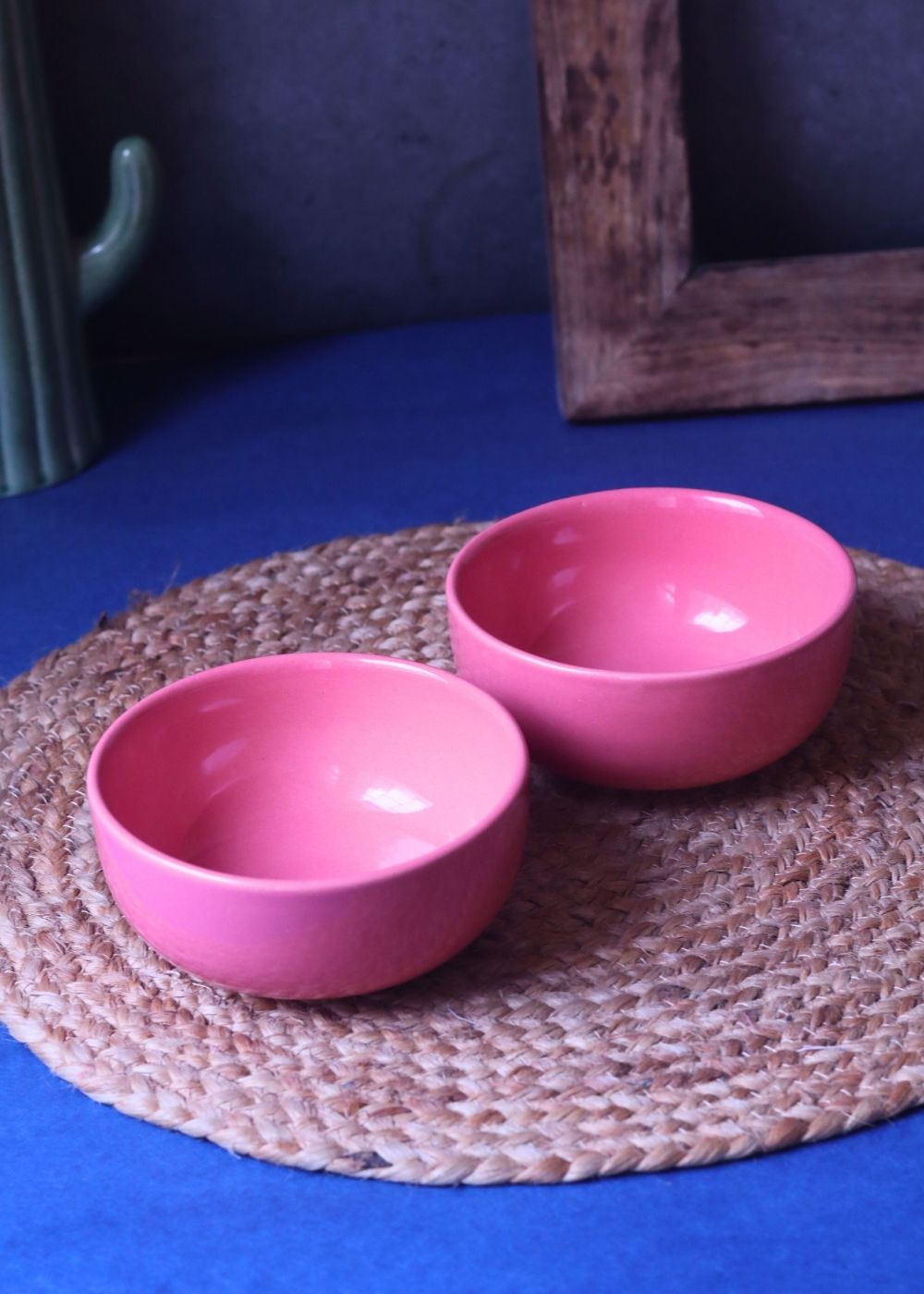 Pink Snack Bowl handmade in India