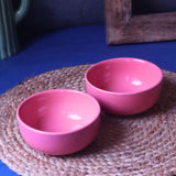 Pink Snack Bowl handmade in India