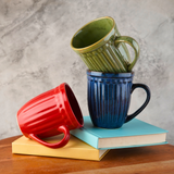 vintage mugs set of three made by ceramic 