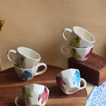 Petal Mugs - Set of 6 made by ceramic