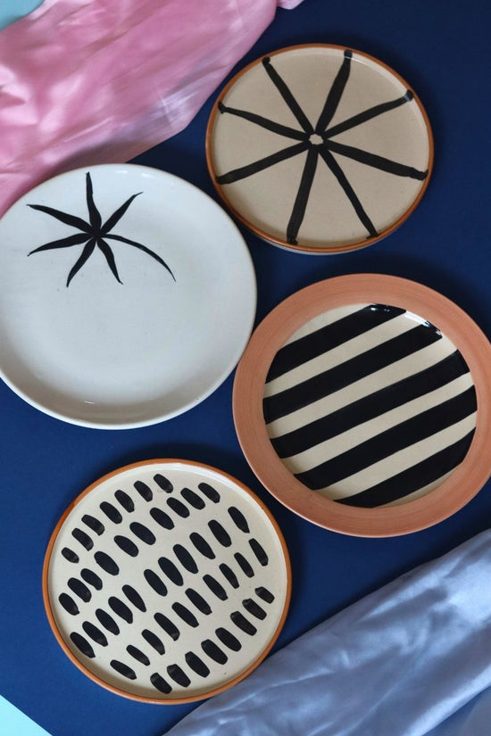 Set of 4 - Elegant Plates & Platter with premium quality material