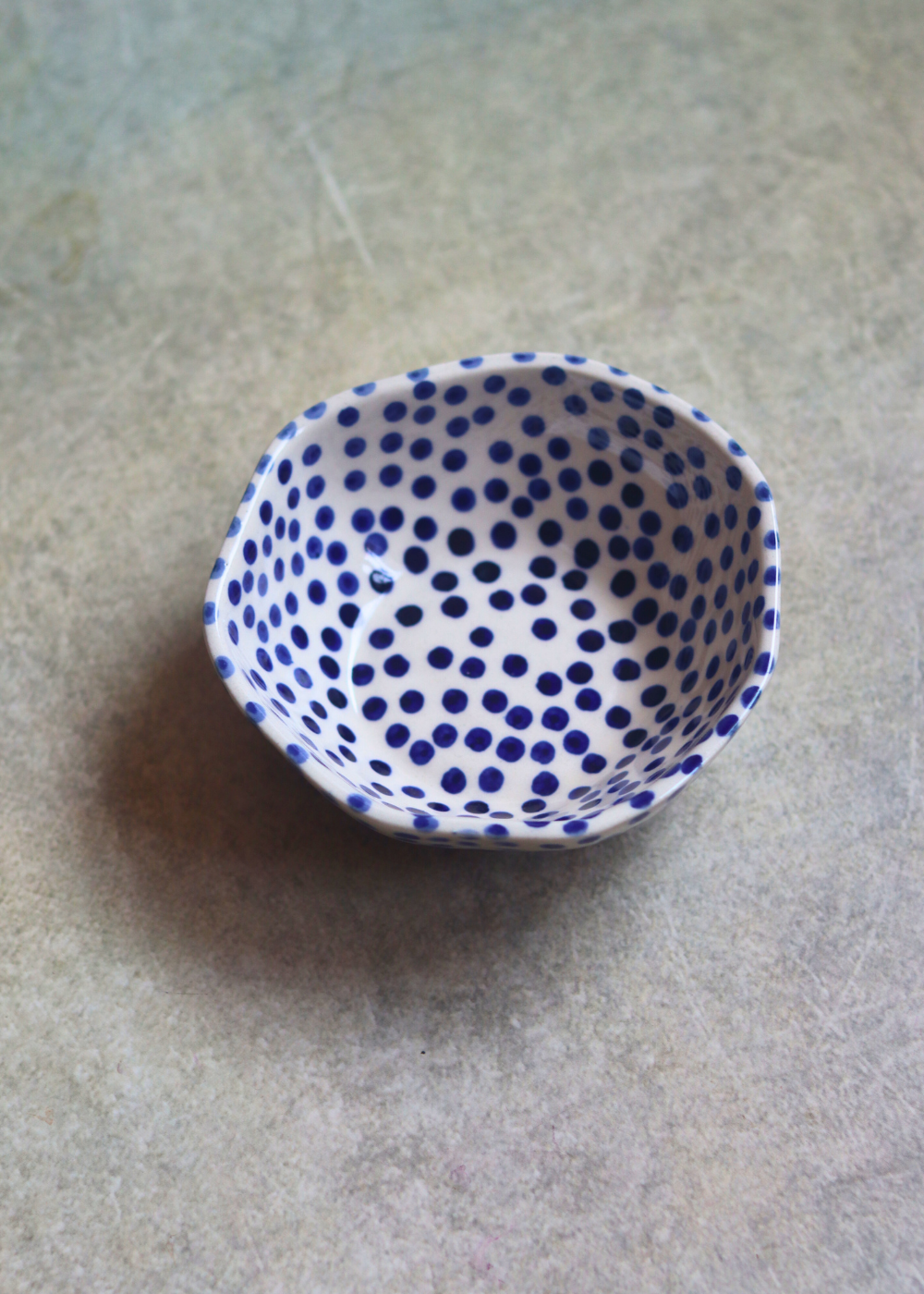 Ceramic blue bowl