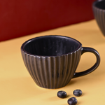 handmade ceramic black mugs