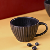 handmade ceramic black mugs