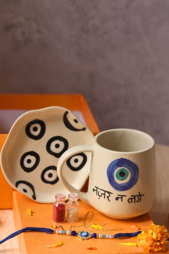 handmade evil eye rakhi gift box