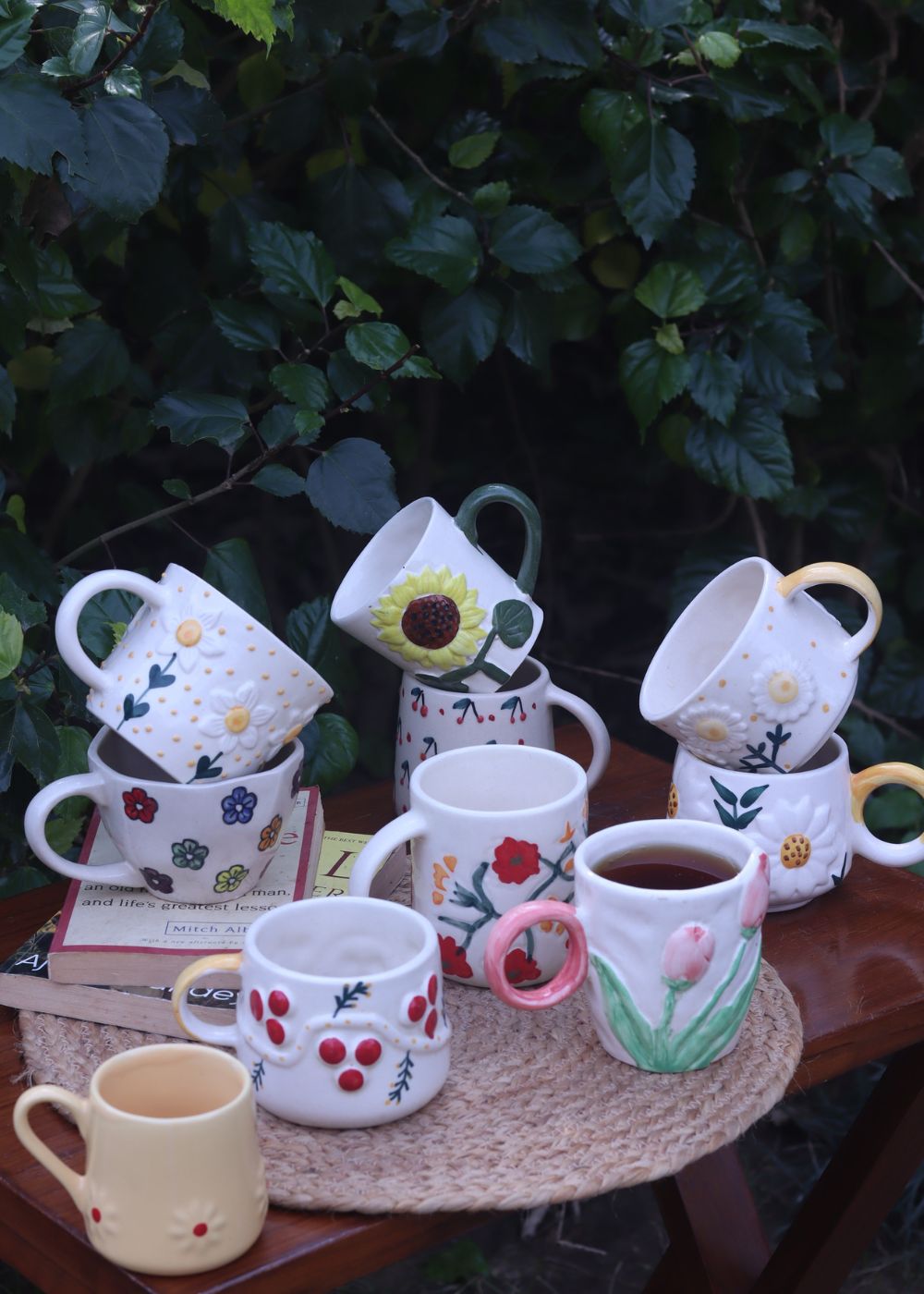 Handmade Set of 10 Summer Glow mugs Combo (for the price of 7)