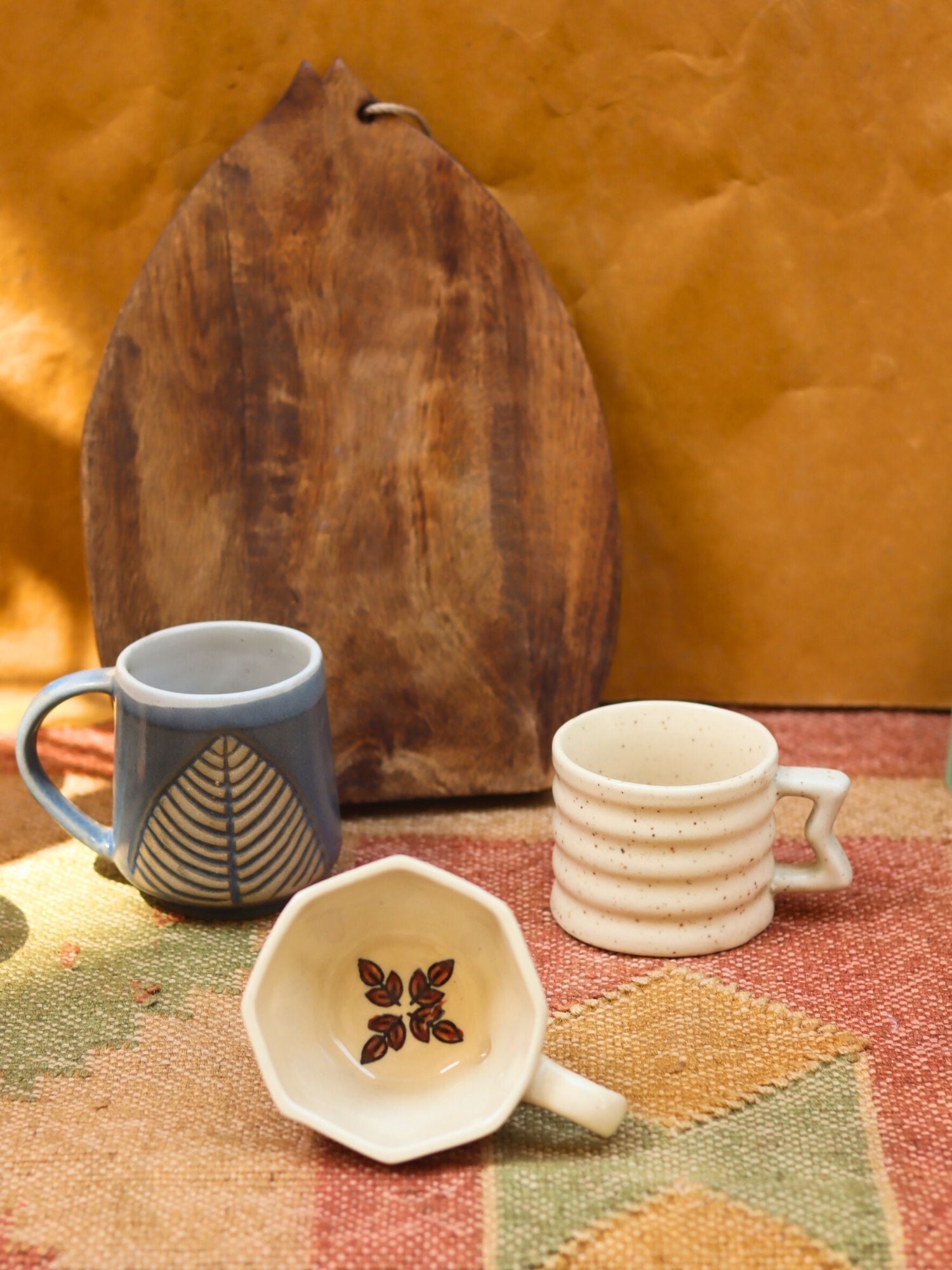Set of 3 - Spring Sip Mugs combo made by ceramic
