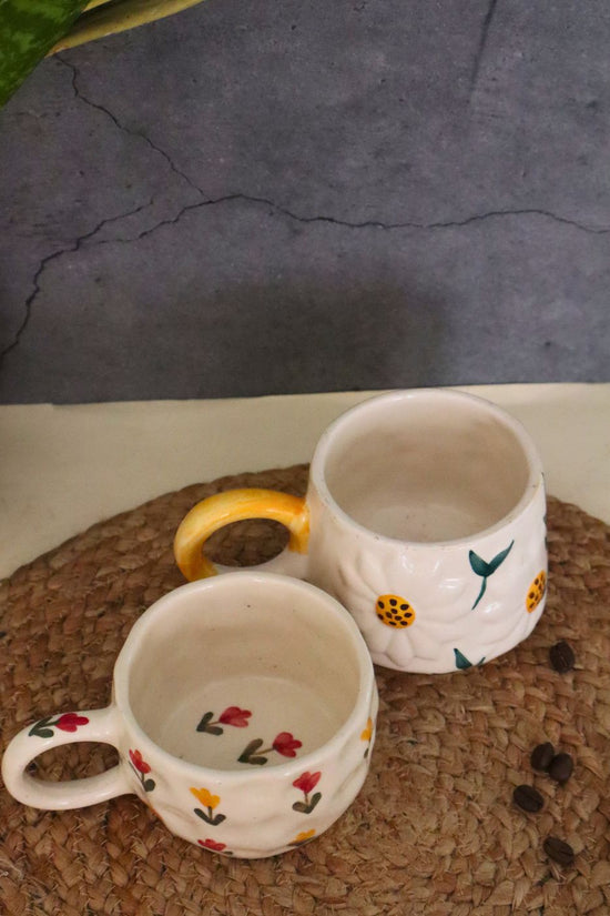 daisy & Tulip mugs handmade in india 