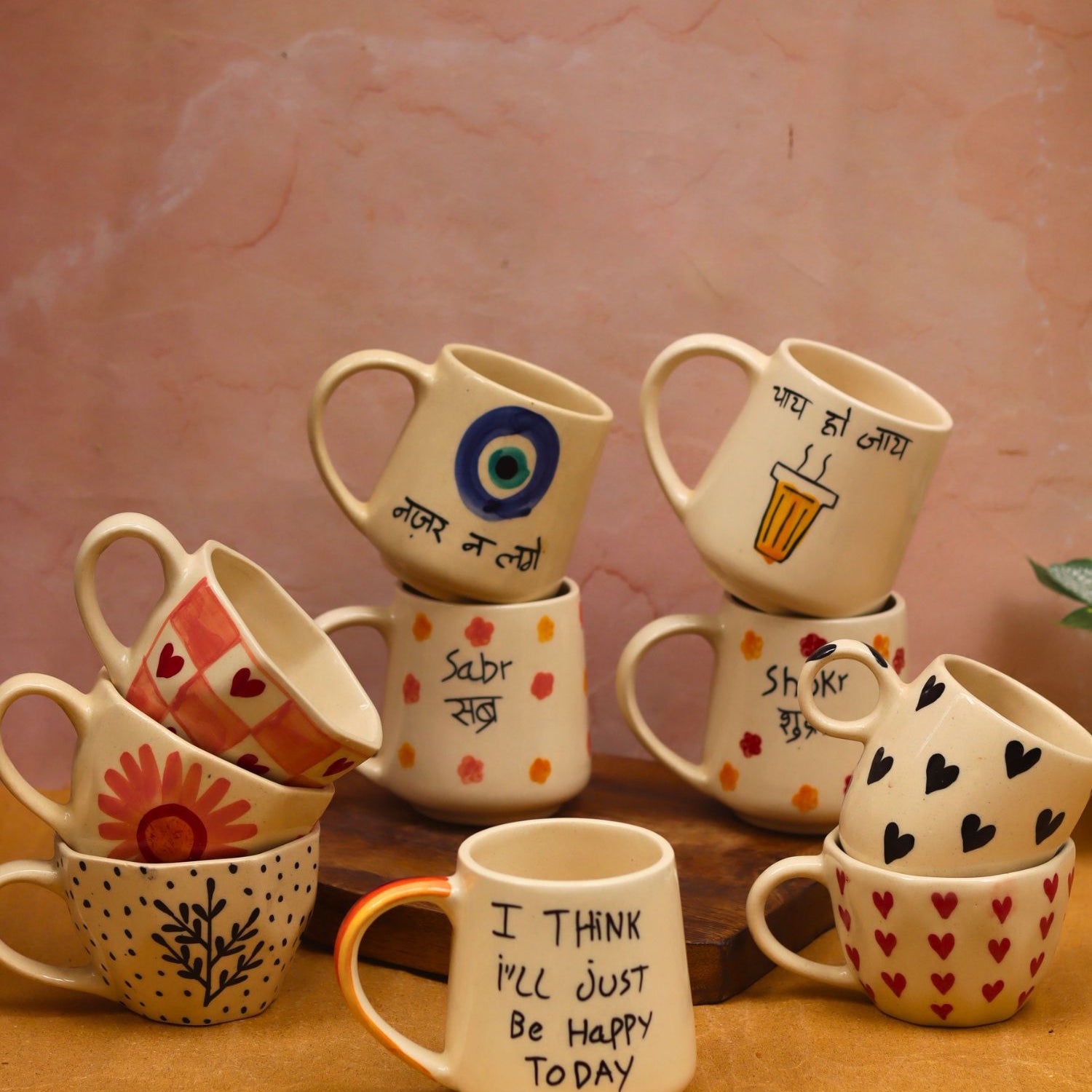 Set of 10 Classic Brew Mugs (for the price of 7) made by ceramic