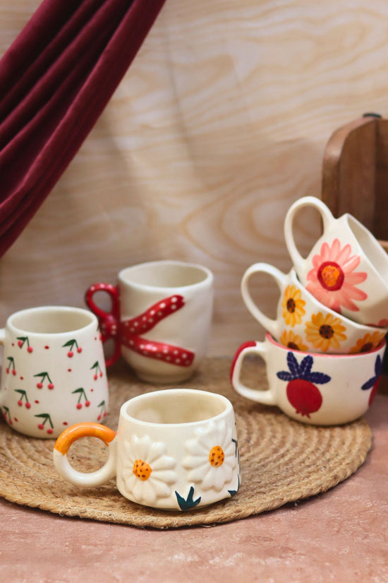 Handmade Set of 6 Blissful Brew Mugs (for the price of 5)
