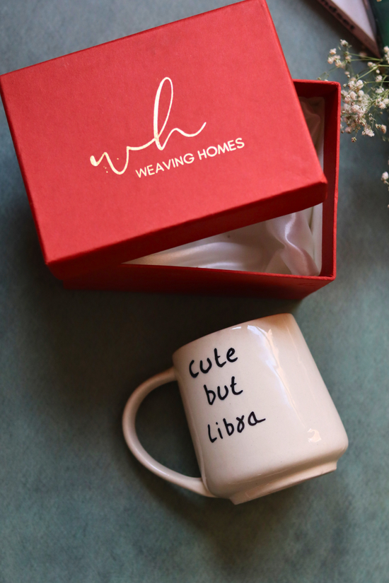 cute but libra mug with luxury gift box