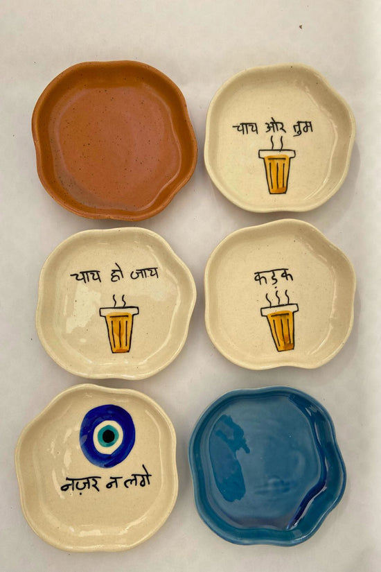 Handmade Set of 6 Sweet Bliss Handmade Dessert plate
