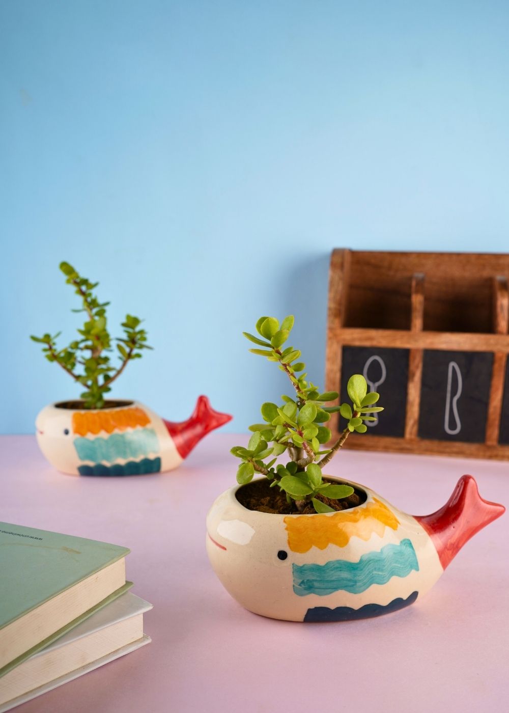 nemo fish planter handmade in india