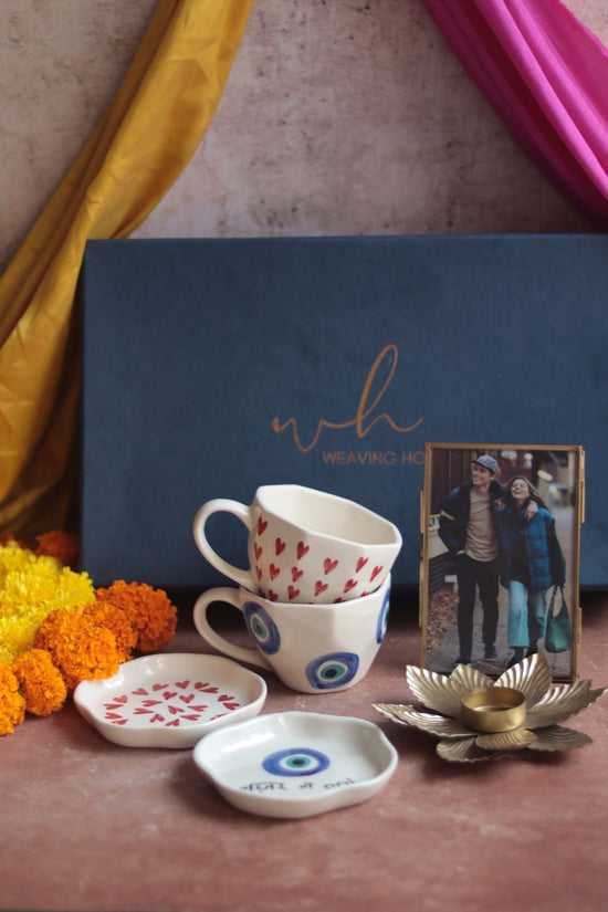 Set of 6 Blissful Combo (for the price of 5) Diwali Gift Box made by ceramic