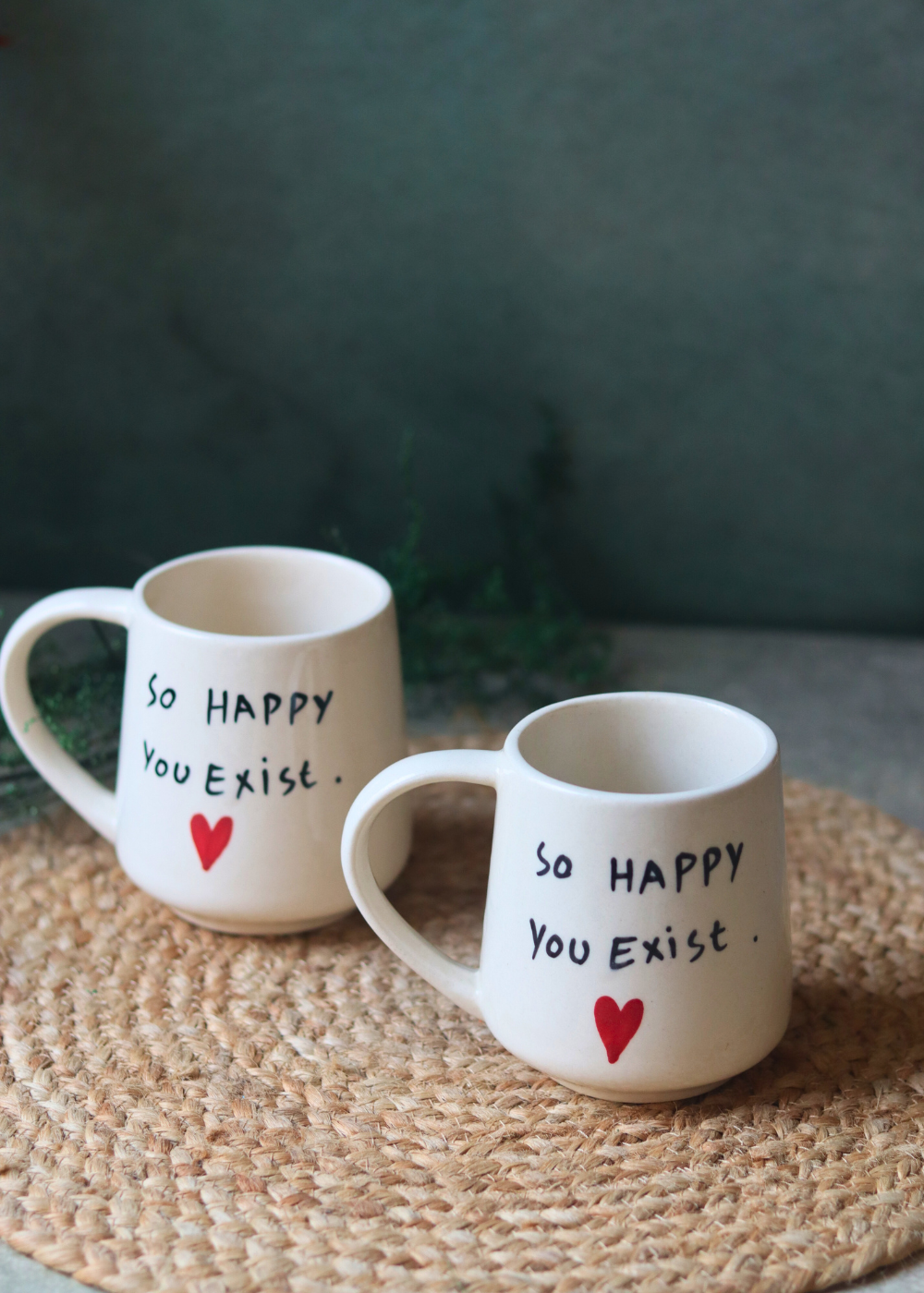 Quoted Coffee Mugs Handmade Ceramic 