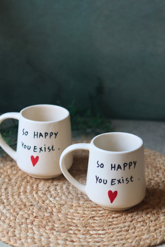 Quoted Coffee Mugs Handmade Ceramic 